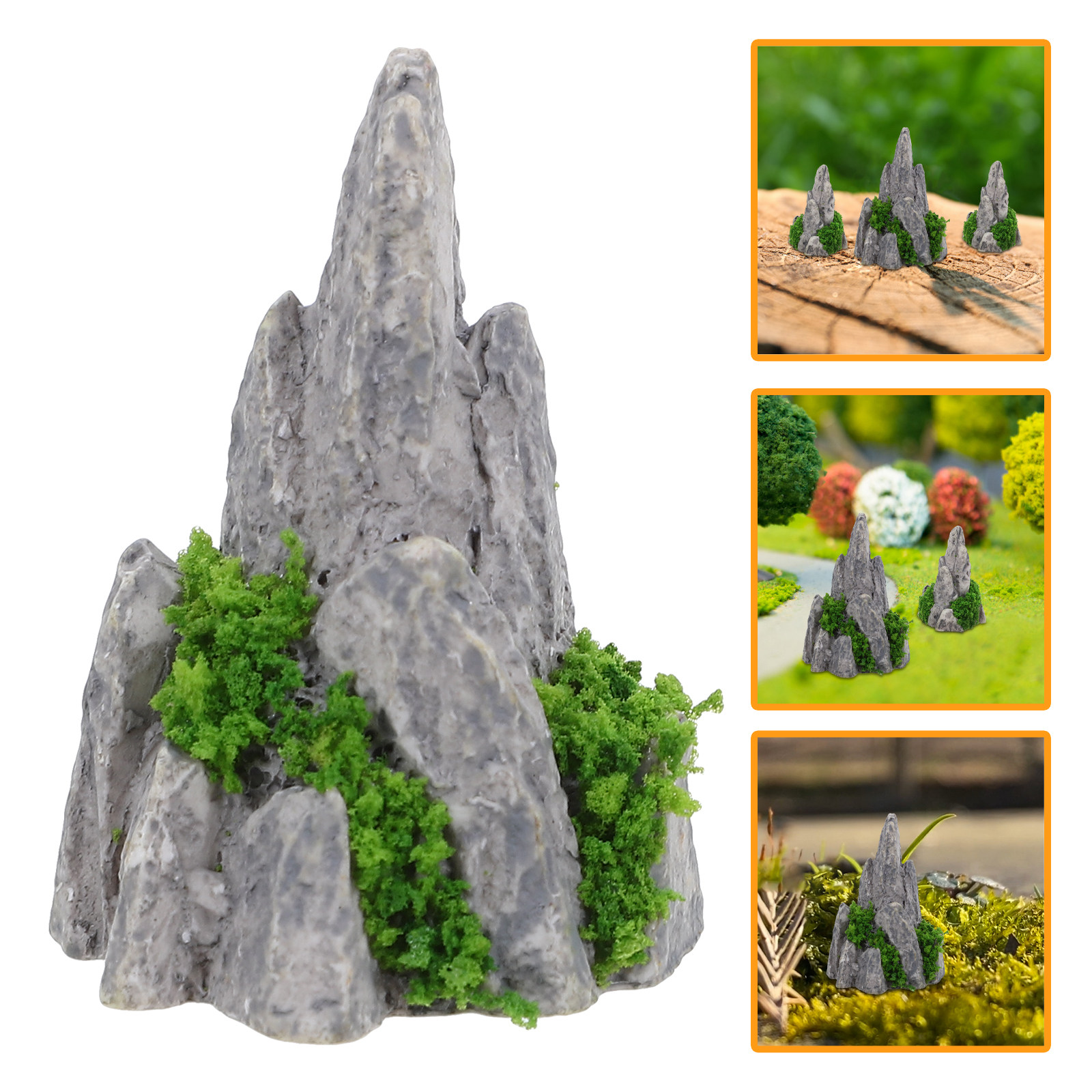 Bonsai Garden With Sand - 8 pièces de mini ornements en