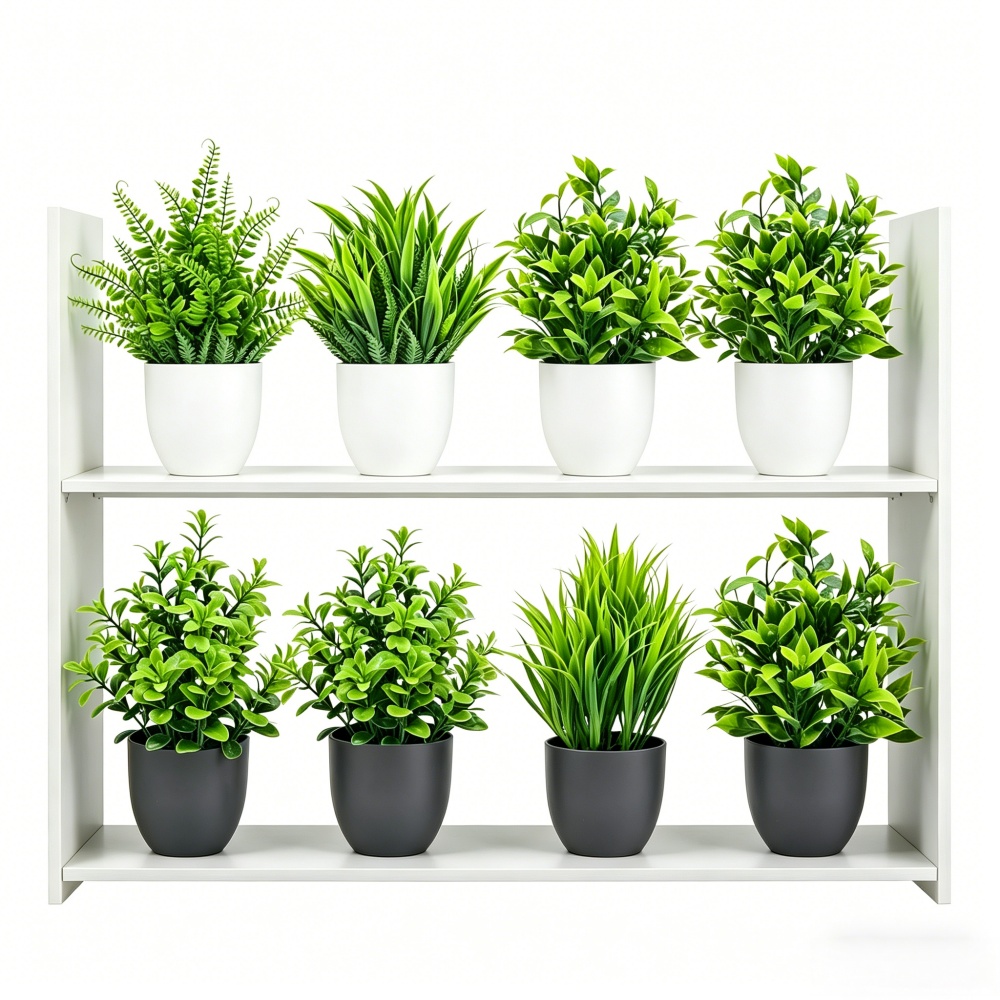 Bonsai Garden Indoor - Lot de 4 mini-plantes artificielles en