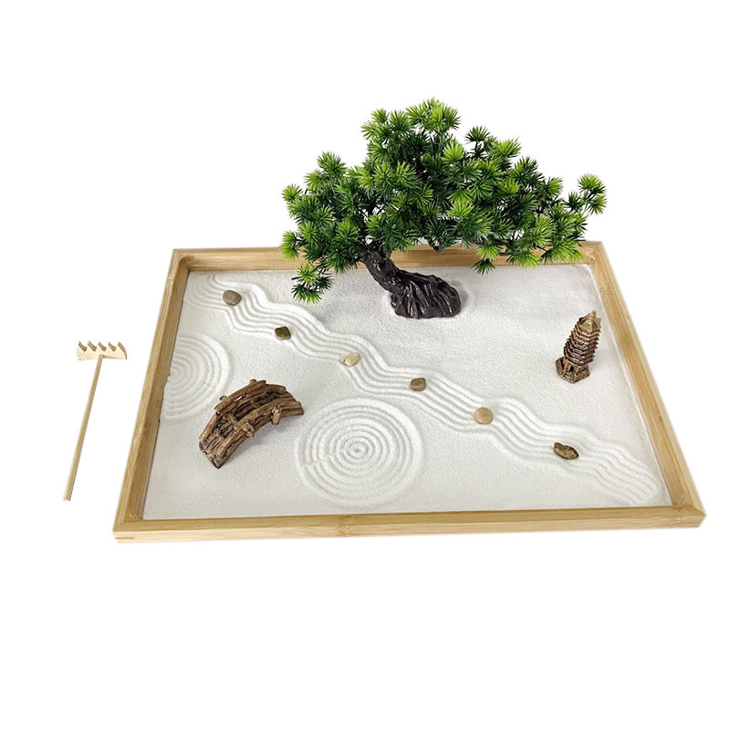 Bonsai Zen Garden Kit - Jardin Zen japonais pour bureau avec