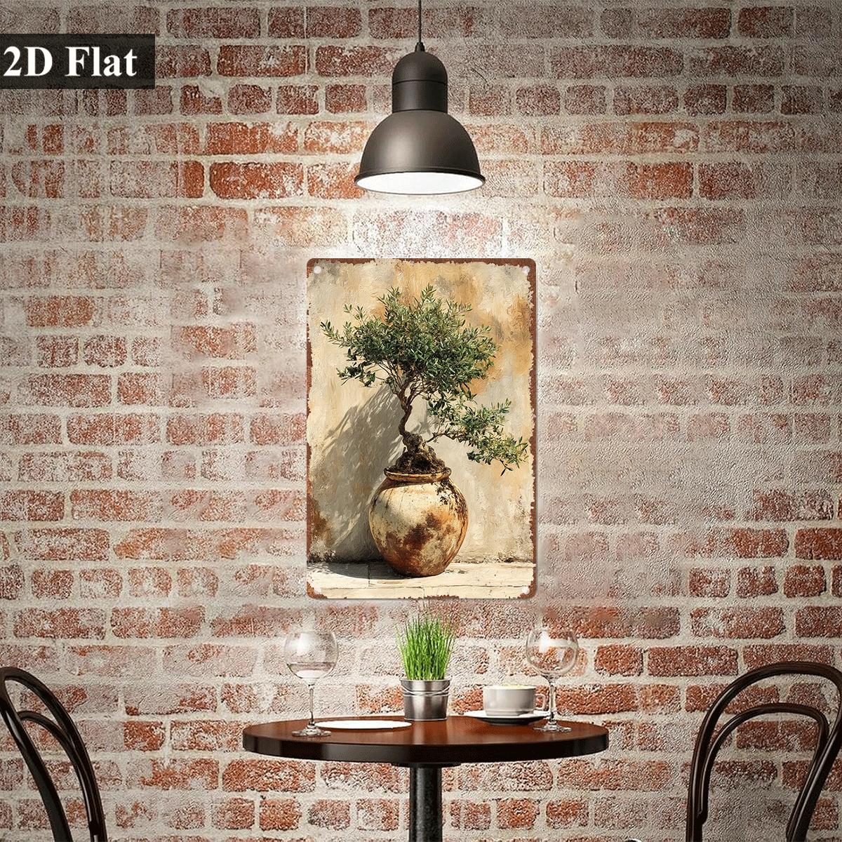 Panneau décoratif mural vintag - Bonsai Garden Wall avis et prix