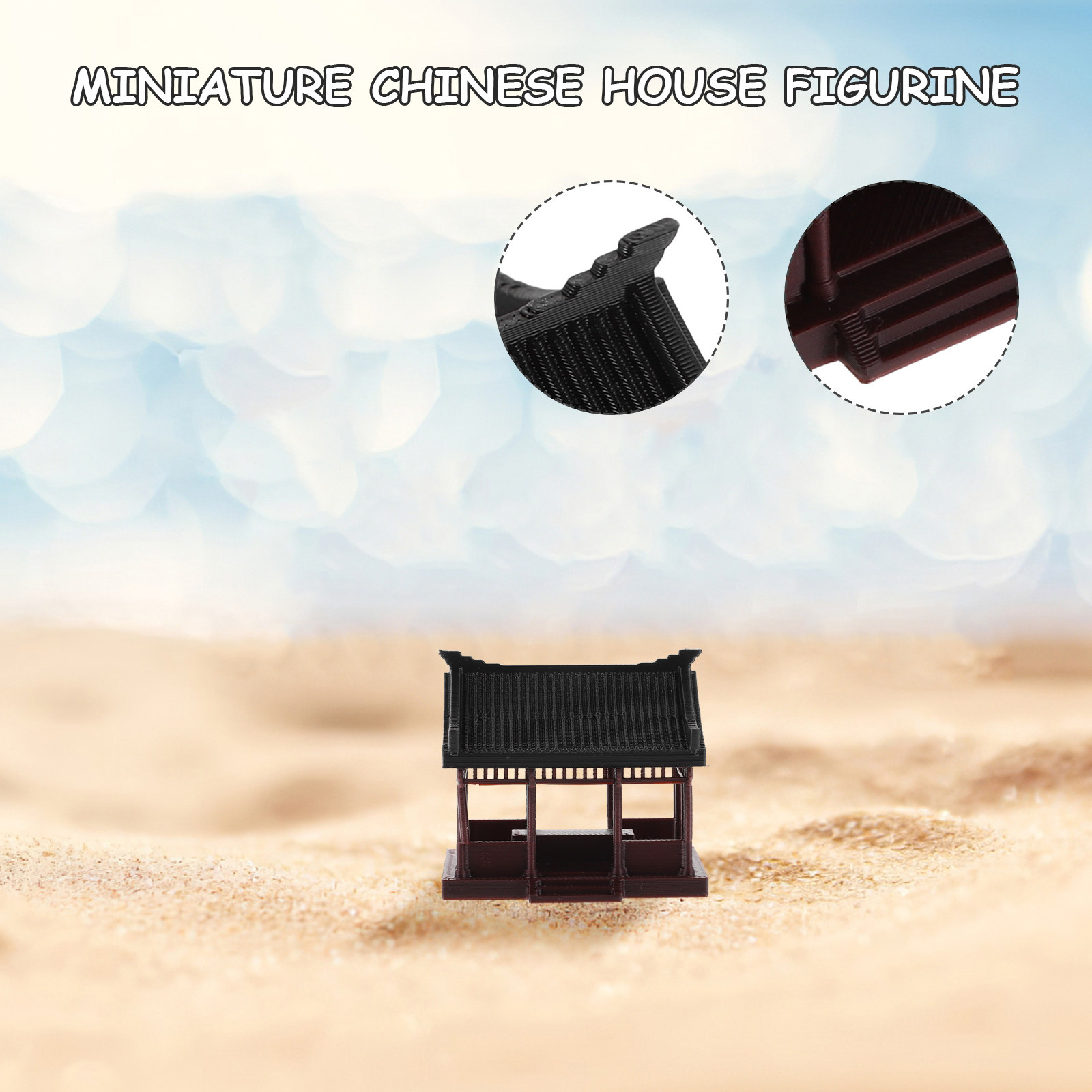 Ornement miniature de pagode c - Bonsai Garden With Sand avis et prix