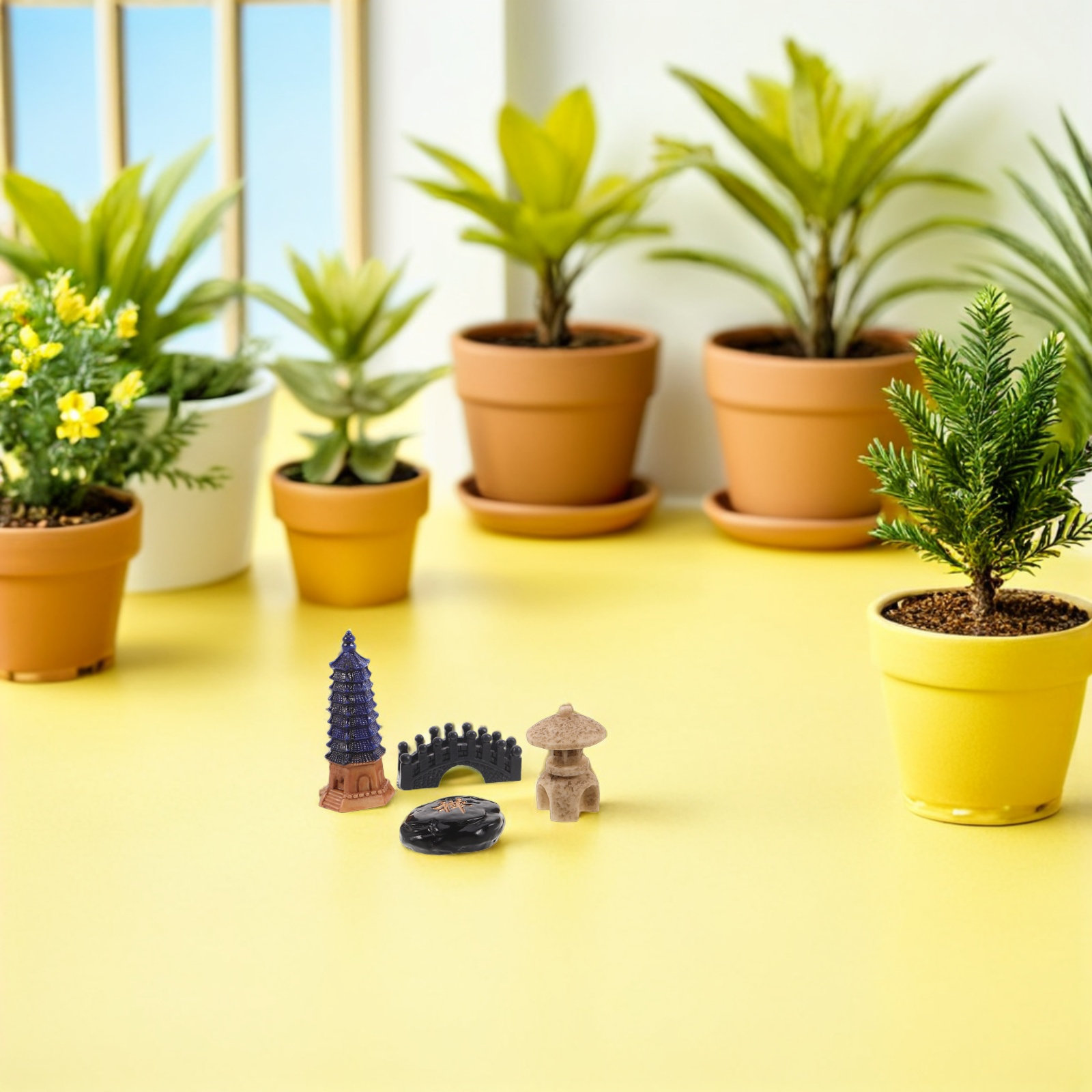 4 pièces d'accessoires de jard - Bonsai Zen Garden Set avis et prix
