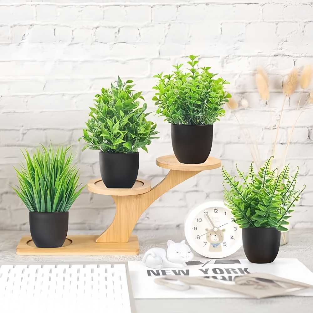 Lot de 4 mini-plantes artifici - Bonsai Garden Indoor avis et prix